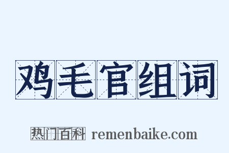 鸡毛官组词是什么意思的图片